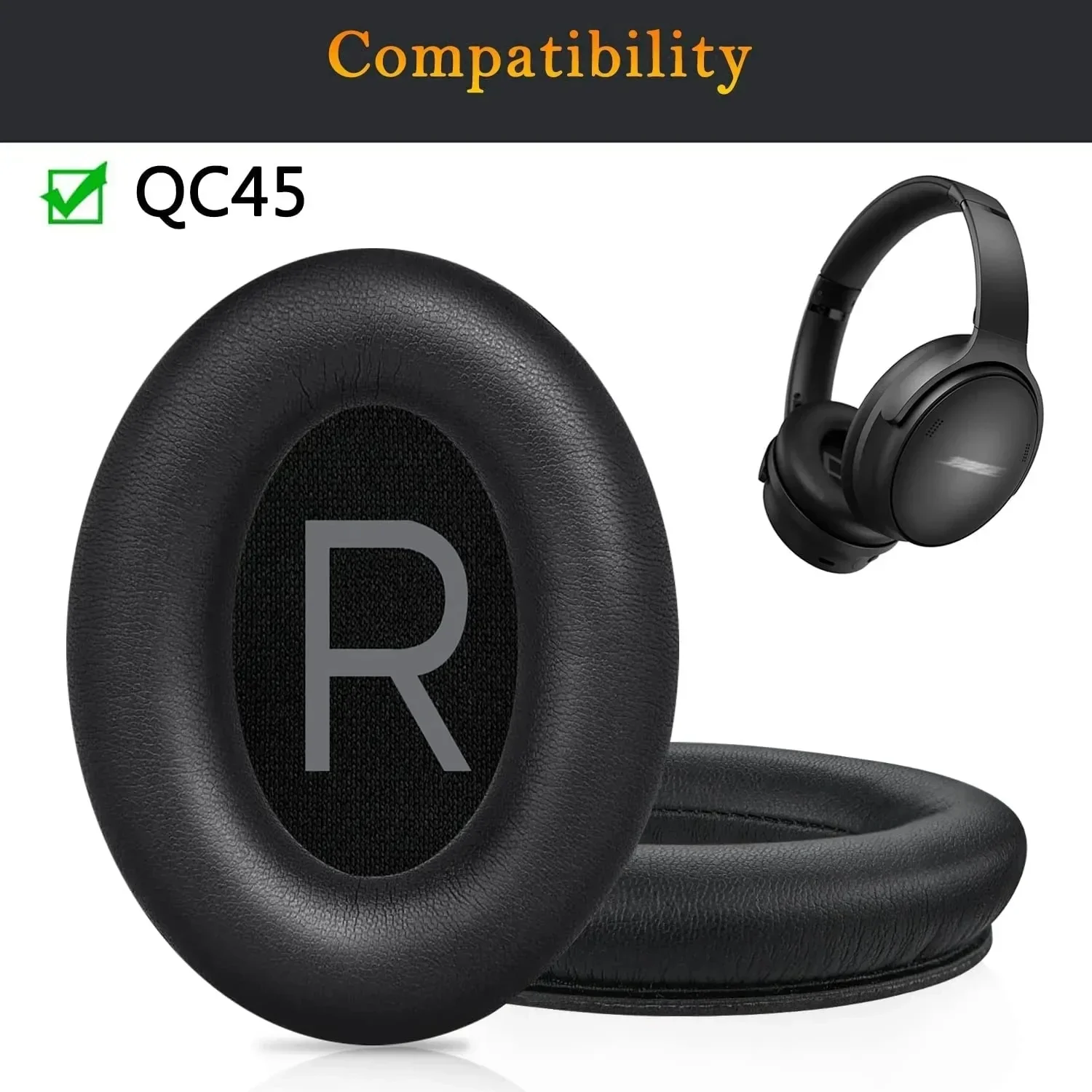 Bose Headphone Qc45 - Almohadillas de repuesto para auriculares Bose