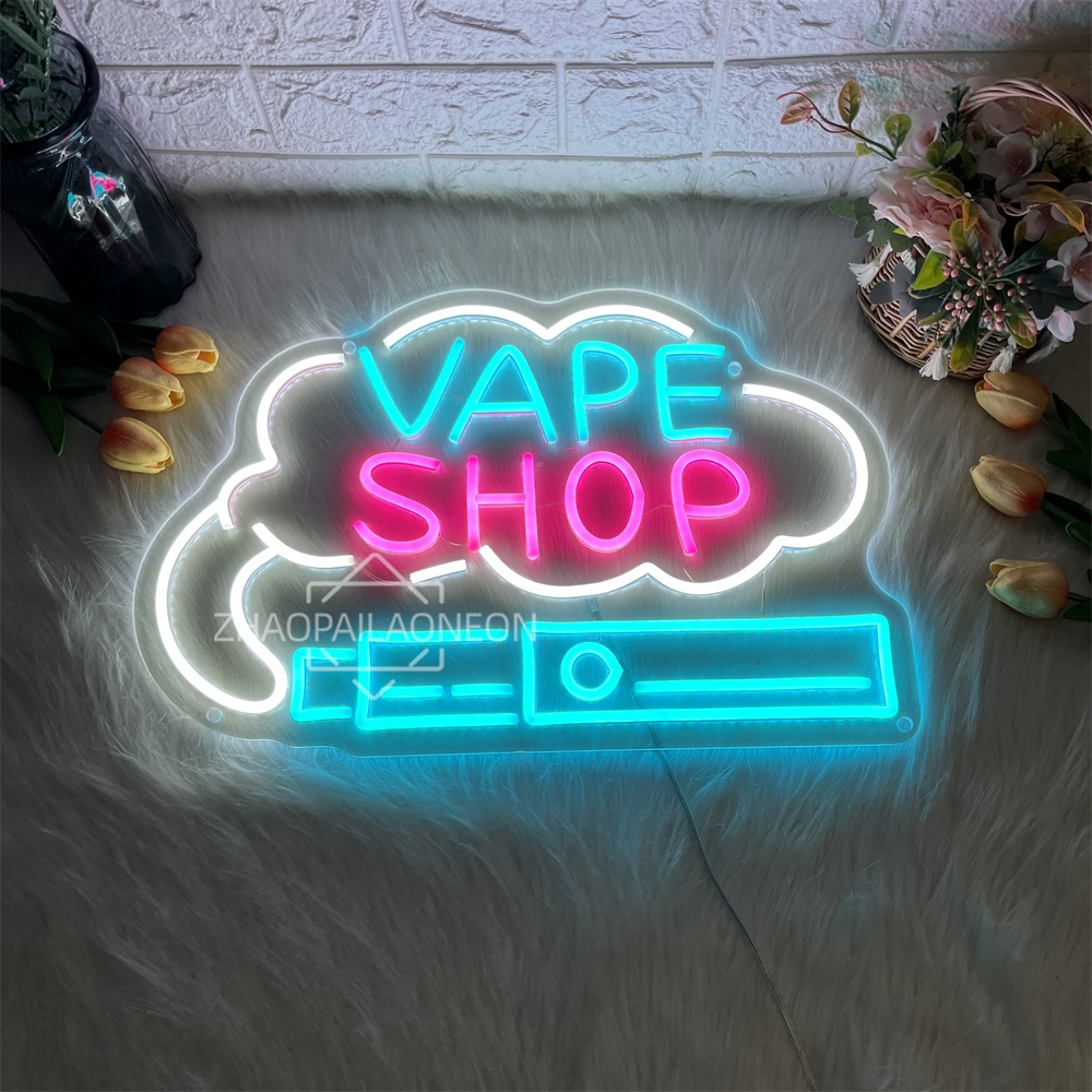 VAPE SHOP-letrero de neón Led  - Vaping Shop reseña y precio
