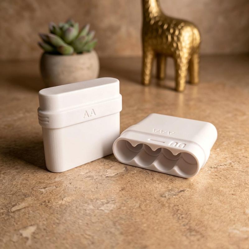 Caja de almacenamiento para 4  - Battery Case Storage reseña y precio