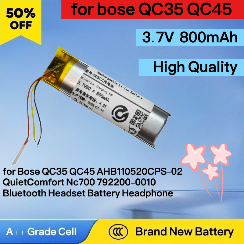 Batería nueva de 3,7 V 800mAh  - Bose Headphone Qc45 reseña y precio